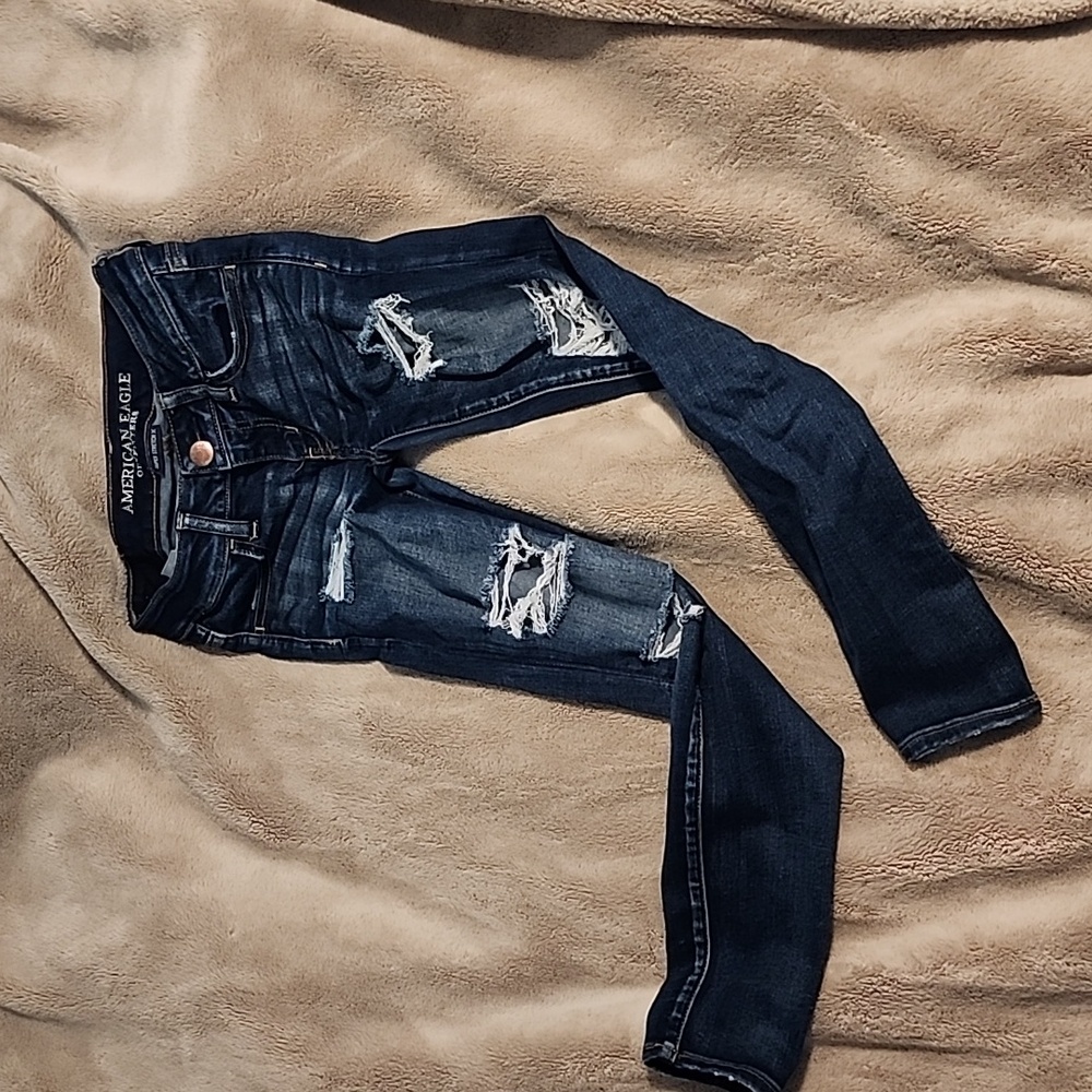 American Eagle Skinny jeans size 0s dark wash